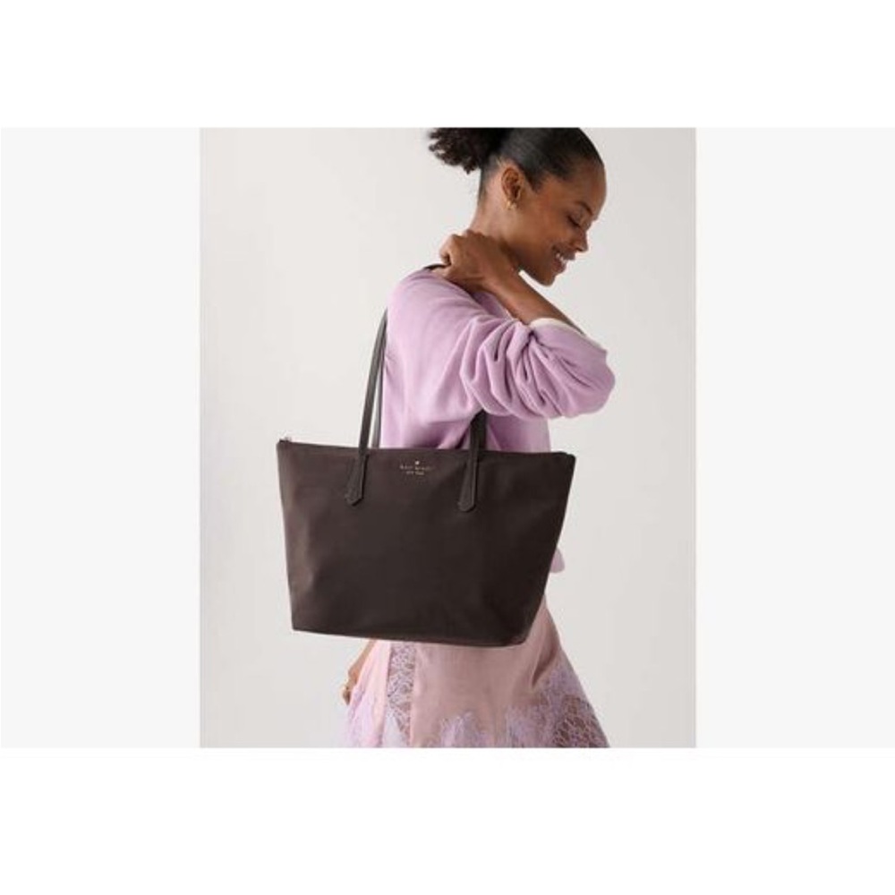 NWT Kate Spade Kitt ksnyl Medium Tote in Hot Fudge